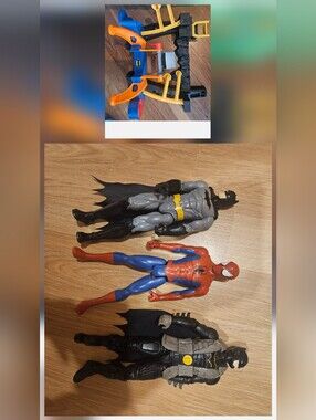 Batman Large Figueres Spiderman Smallet Batman Imaginext Base
